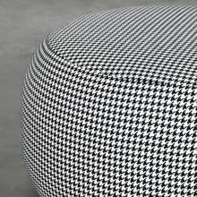Houndstooth Cranston Upholstered Ottoman